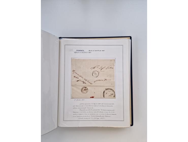 PIEMONT: 1585/1886, über 150 Briefe und Dokumente (wenige Dokumente als Kopie), ab einem sehr frühen Dokument aus 1585, einig