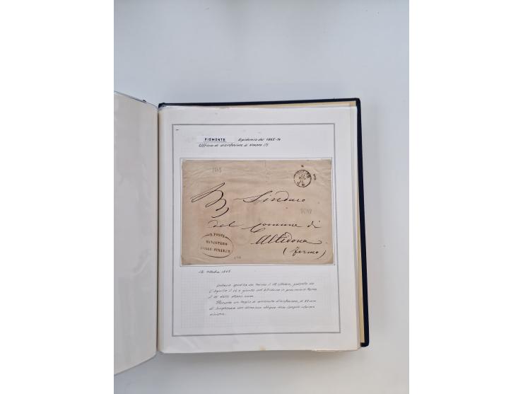 PIEMONT: 1585/1886, über 150 Briefe und Dokumente (wenige Dokumente als Kopie), ab einem sehr frühen Dokument aus 1585, einig