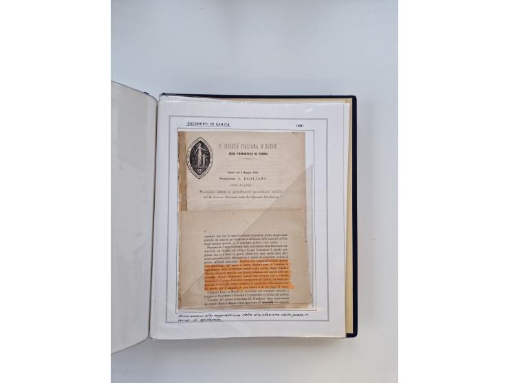 PIEMONT: 1585/1886, über 150 Briefe und Dokumente (wenige Dokumente als Kopie), ab einem sehr frühen Dokument aus 1585, einig