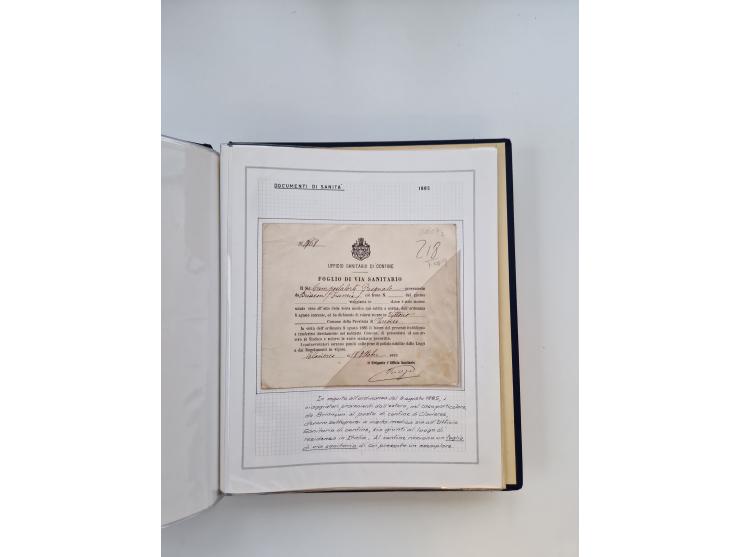 PIEMONT: 1585/1886, über 150 Briefe und Dokumente (wenige Dokumente als Kopie), ab einem sehr frühen Dokument aus 1585, einig