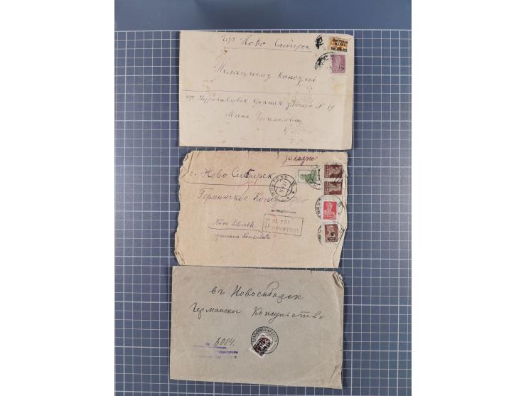 1860/1930, 25 covers &amp; telegrams mainly from east Russia,including registered and sealed mail from Foreign Office, Expres