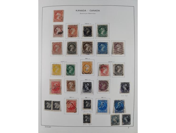 1851/1994, unused and used, later on also mint never hinged collection including some covers, with British Colombia, Newfound