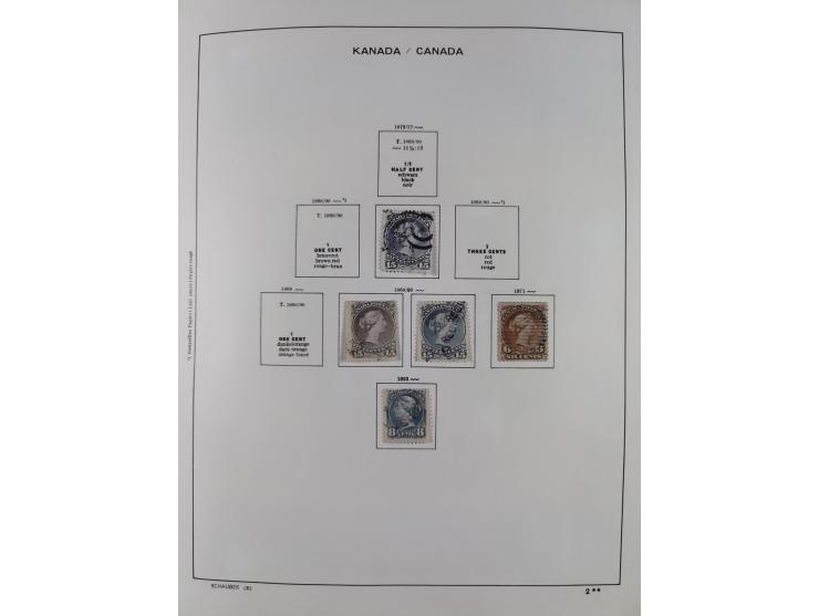 1851/1994, unused and used, later on also mint never hinged collection including some covers, with British Colombia, Newfound