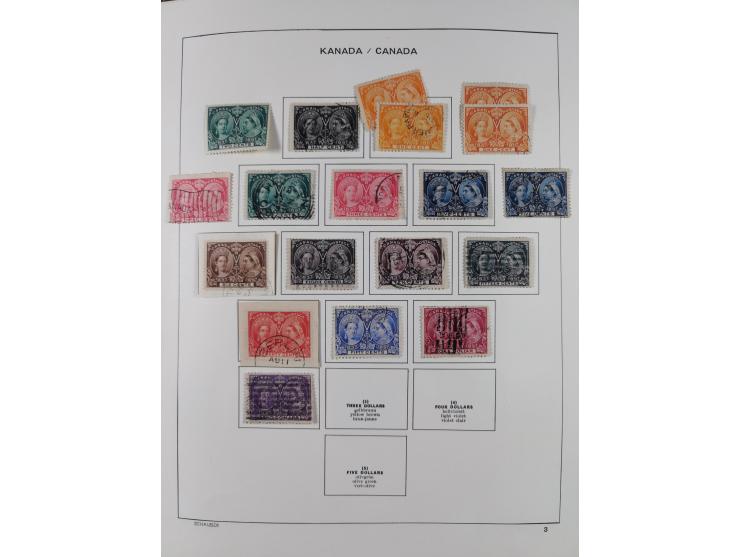 1851/1994, unused and used, later on also mint never hinged collection including some covers, with British Colombia, Newfound