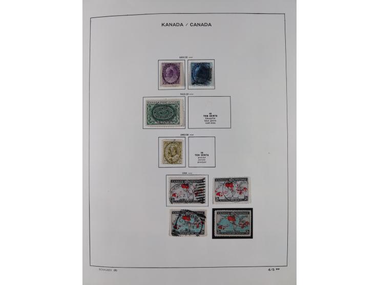 1851/1994, unused and used, later on also mint never hinged collection including some covers, with British Colombia, Newfound