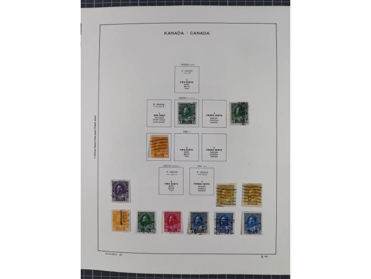 1851/1994, unused and used, later on also mint never hinged collection including some covers, with British Colombia, Newfound