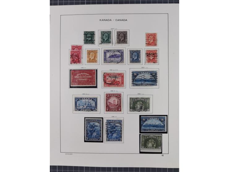 1851/1994, unused and used, later on also mint never hinged collection including some covers, with British Colombia, Newfound