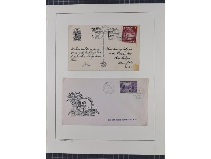 1851/1994, unused and used, later on also mint never hinged collection including some covers, with British Colombia, Newfound
