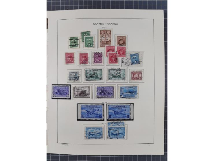 1851/1994, unused and used, later on also mint never hinged collection including some covers, with British Colombia, Newfound