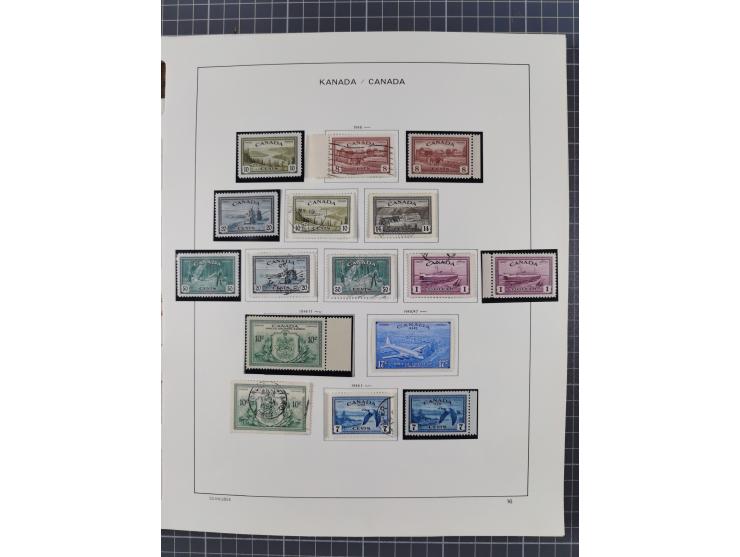 1851/1994, unused and used, later on also mint never hinged collection including some covers, with British Colombia, Newfound