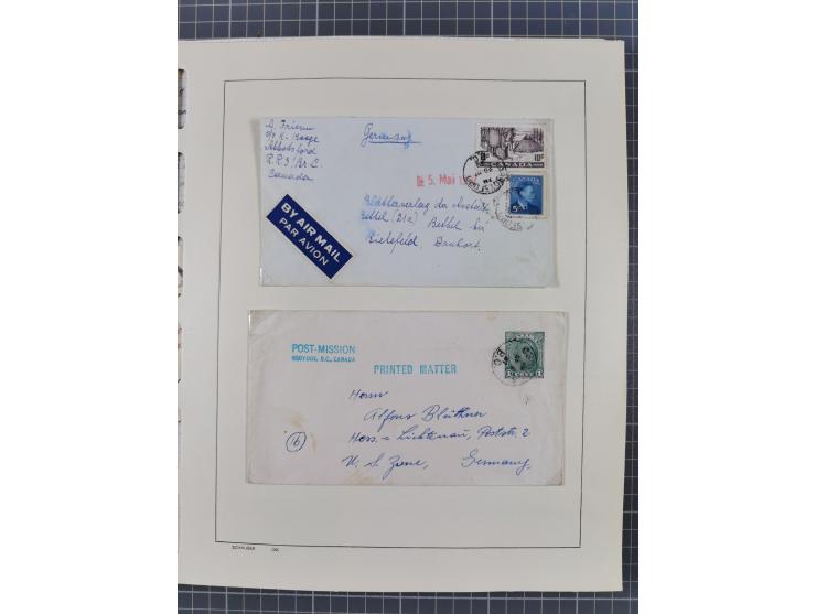 1851/1994, unused and used, later on also mint never hinged collection including some covers, with British Colombia, Newfound