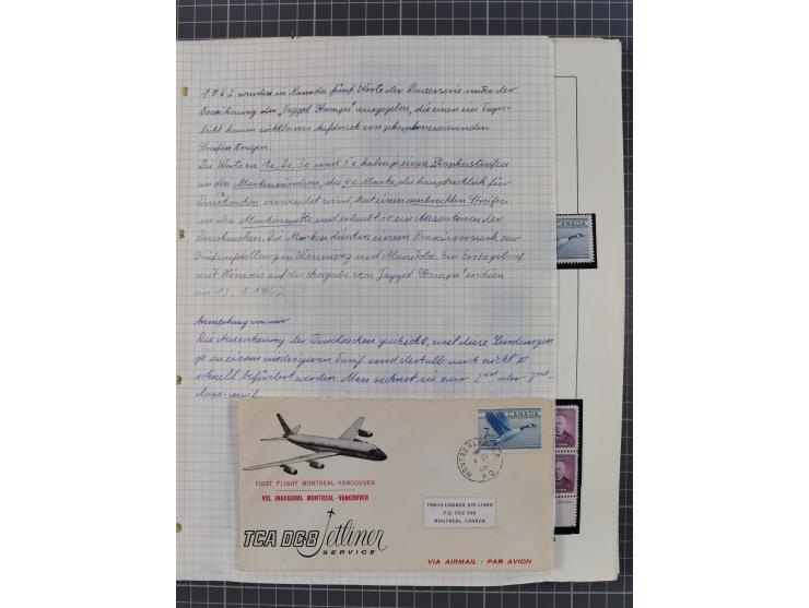 1851/1994, unused and used, later on also mint never hinged collection including some covers, with British Colombia, Newfound