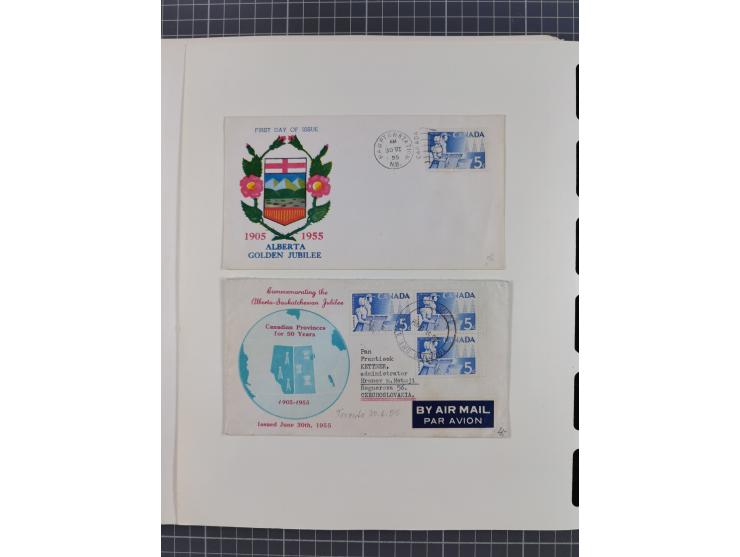 1851/1994, unused and used, later on also mint never hinged collection including some covers, with British Colombia, Newfound