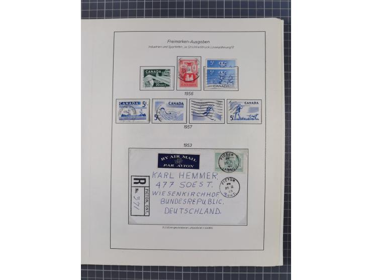 1851/1994, unused and used, later on also mint never hinged collection including some covers, with British Colombia, Newfound