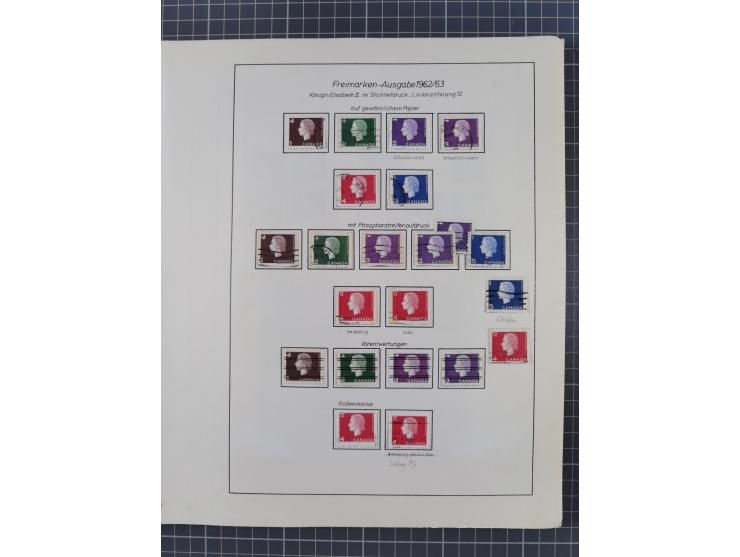 1851/1994, unused and used, later on also mint never hinged collection including some covers, with British Colombia, Newfound