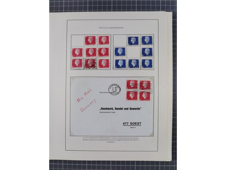 1851/1994, unused and used, later on also mint never hinged collection including some covers, with British Colombia, Newfound