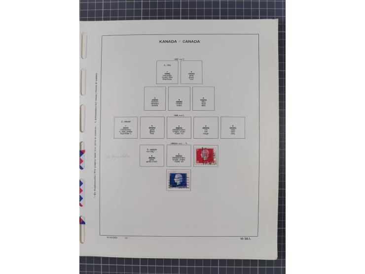 1851/1994, unused and used, later on also mint never hinged collection including some covers, with British Colombia, Newfound