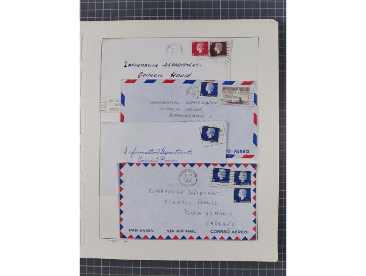 1851/1994, unused and used, later on also mint never hinged collection including some covers, with British Colombia, Newfound