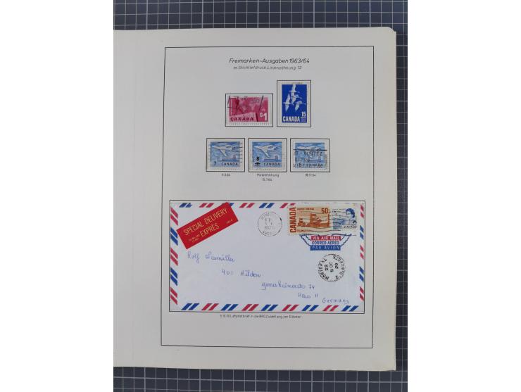 1851/1994, unused and used, later on also mint never hinged collection including some covers, with British Colombia, Newfound