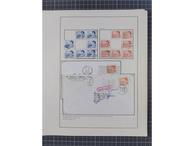 1851/1994, unused and used, later on also mint never hinged collection including some covers, with British Colombia, Newfound