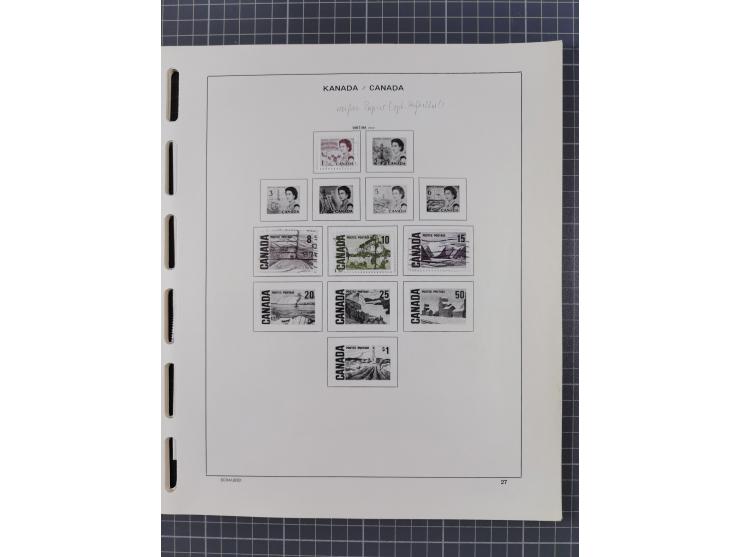 1851/1994, unused and used, later on also mint never hinged collection including some covers, with British Colombia, Newfound