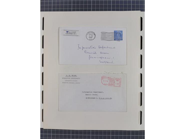 1851/1994, unused and used, later on also mint never hinged collection including some covers, with British Colombia, Newfound