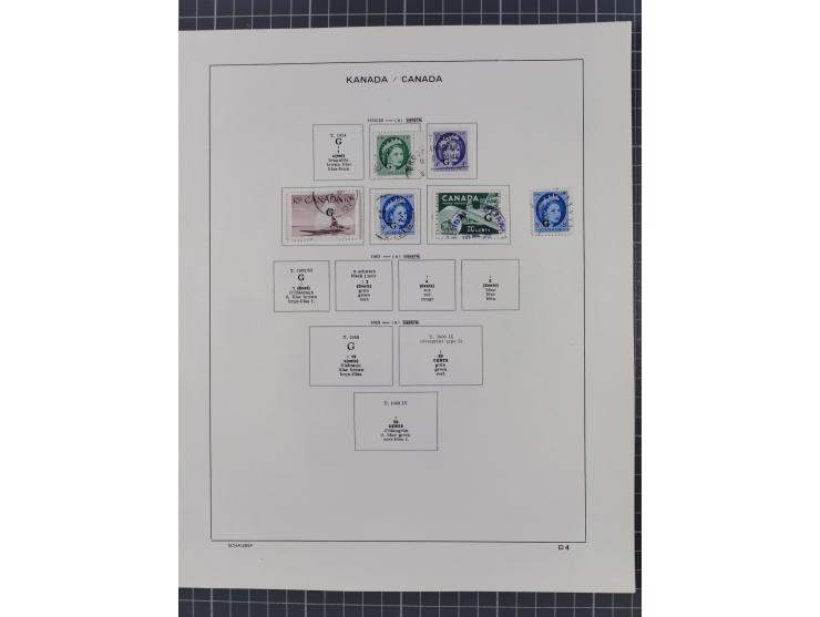 1851/1994, unused and used, later on also mint never hinged collection including some covers, with British Colombia, Newfound