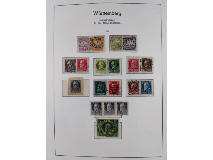 1851/1940 (ca.), ungebraucht und gestempelte Sammlung mit u.a. Bayern, Hannover Mi.-Nr. 4 mit Restgummi (helle Stelle) , Preu