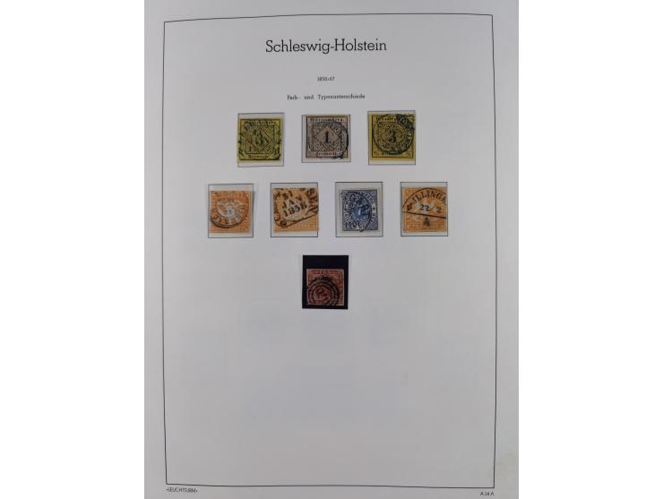 1851/1940 (ca.), ungebraucht und gestempelte Sammlung mit u.a. Bayern, Hannover Mi.-Nr. 4 mit Restgummi (helle Stelle) , Preu