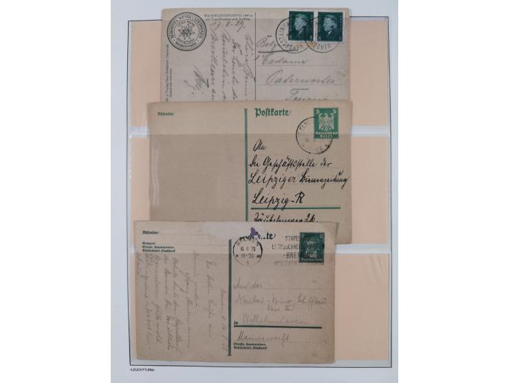 1851/1940 (ca.), ungebraucht und gestempelte Sammlung mit u.a. Bayern, Hannover Mi.-Nr. 4 mit Restgummi (helle Stelle) , Preu