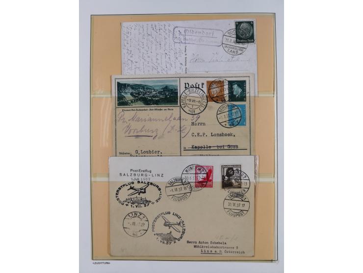 1851/1940 (ca.), ungebraucht und gestempelte Sammlung mit u.a. Bayern, Hannover Mi.-Nr. 4 mit Restgummi (helle Stelle) , Preu