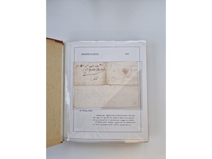 ITALIEN: 1625/1859, Ausstellungssammlung mit über 80 Briefen und Dokumenten, meist Kirchenstaat, jedoch auch etwas Modena und