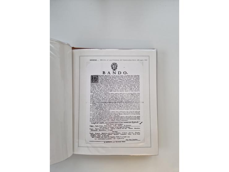 ITALIEN: 1625/1859, Ausstellungssammlung mit über 80 Briefen und Dokumenten, meist Kirchenstaat, jedoch auch etwas Modena und