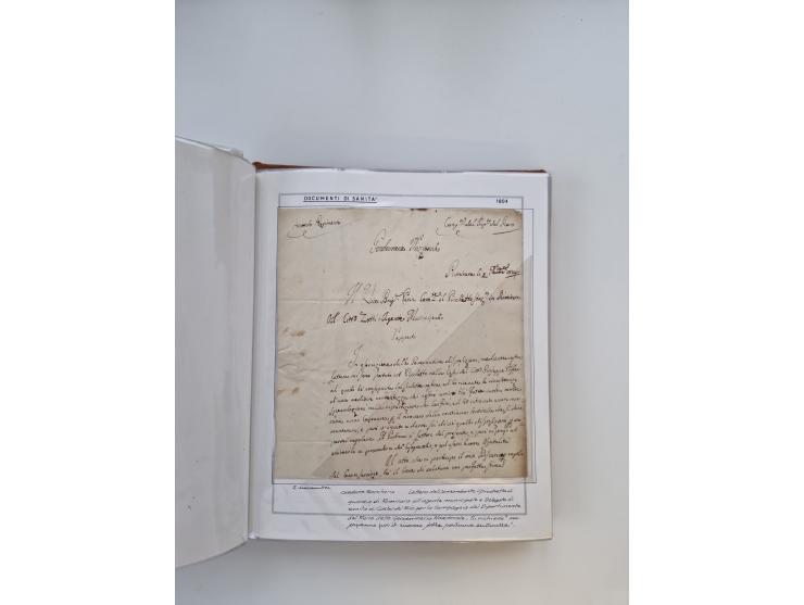 ITALIEN: 1625/1859, Ausstellungssammlung mit über 80 Briefen und Dokumenten, meist Kirchenstaat, jedoch auch etwas Modena und
