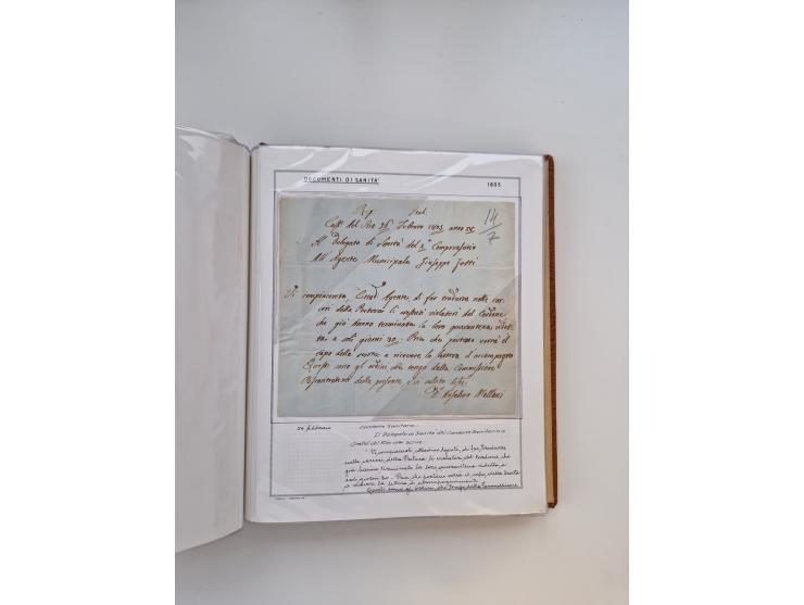 ITALIEN: 1625/1859, Ausstellungssammlung mit über 80 Briefen und Dokumenten, meist Kirchenstaat, jedoch auch etwas Modena und