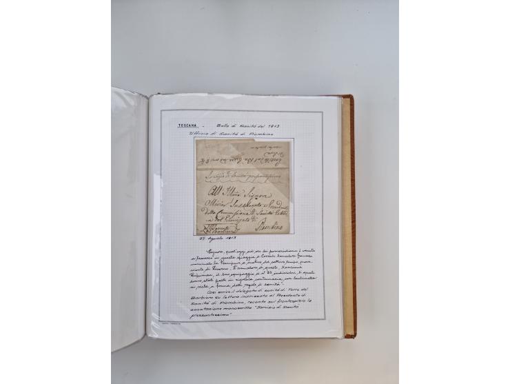 ITALIEN: 1625/1859, Ausstellungssammlung mit über 80 Briefen und Dokumenten, meist Kirchenstaat, jedoch auch etwas Modena und