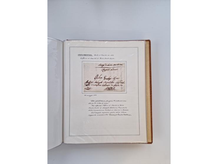 ITALIEN: 1625/1859, Ausstellungssammlung mit über 80 Briefen und Dokumenten, meist Kirchenstaat, jedoch auch etwas Modena und