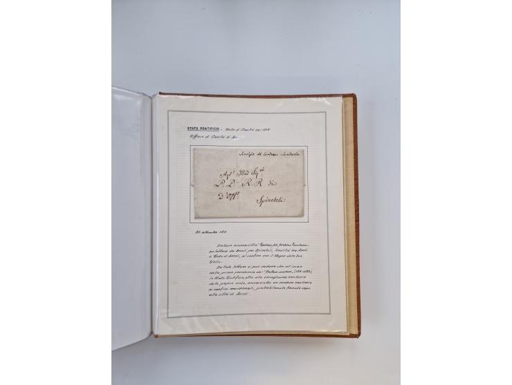 ITALIEN: 1625/1859, Ausstellungssammlung mit über 80 Briefen und Dokumenten, meist Kirchenstaat, jedoch auch etwas Modena und