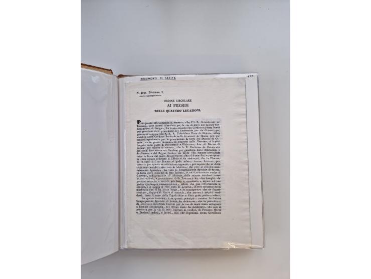 ITALIEN: 1625/1859, Ausstellungssammlung mit über 80 Briefen und Dokumenten, meist Kirchenstaat, jedoch auch etwas Modena und