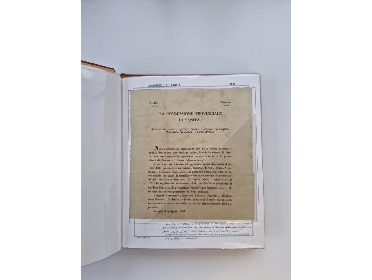 ITALIEN: 1625/1859, Ausstellungssammlung mit über 80 Briefen und Dokumenten, meist Kirchenstaat, jedoch auch etwas Modena und