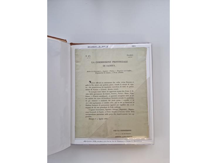 ITALIEN: 1625/1859, Ausstellungssammlung mit über 80 Briefen und Dokumenten, meist Kirchenstaat, jedoch auch etwas Modena und