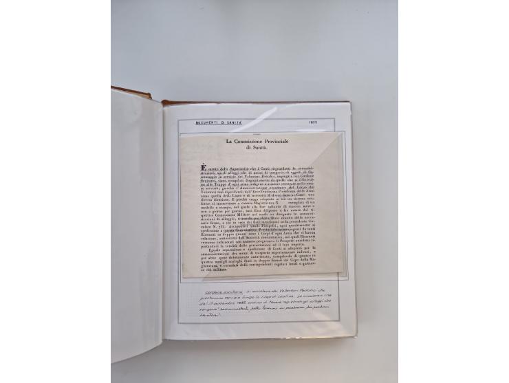 ITALIEN: 1625/1859, Ausstellungssammlung mit über 80 Briefen und Dokumenten, meist Kirchenstaat, jedoch auch etwas Modena und