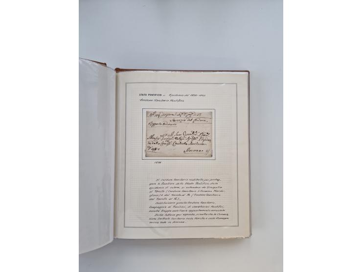 ITALIEN: 1625/1859, Ausstellungssammlung mit über 80 Briefen und Dokumenten, meist Kirchenstaat, jedoch auch etwas Modena und