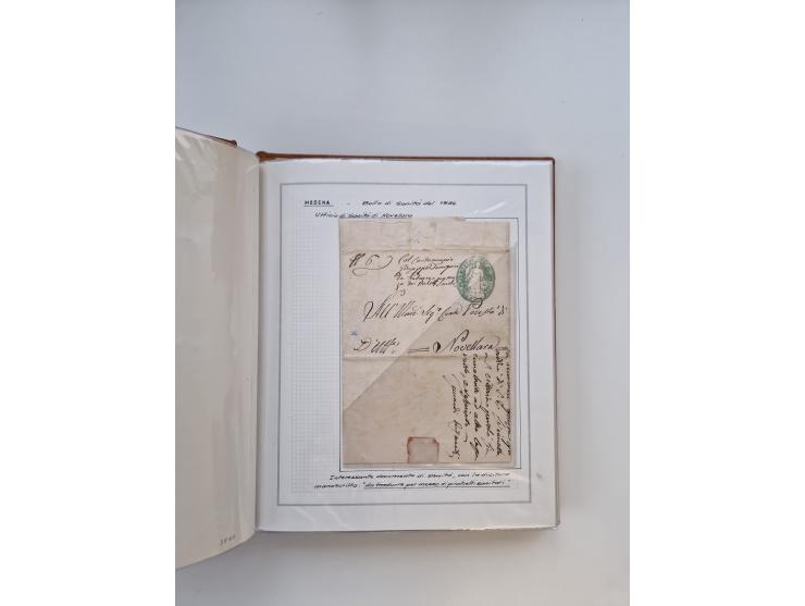 ITALIEN: 1625/1859, Ausstellungssammlung mit über 80 Briefen und Dokumenten, meist Kirchenstaat, jedoch auch etwas Modena und