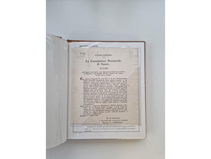 ITALIEN: 1625/1859, Ausstellungssammlung mit über 80 Briefen und Dokumenten, meist Kirchenstaat, jedoch auch etwas Modena und