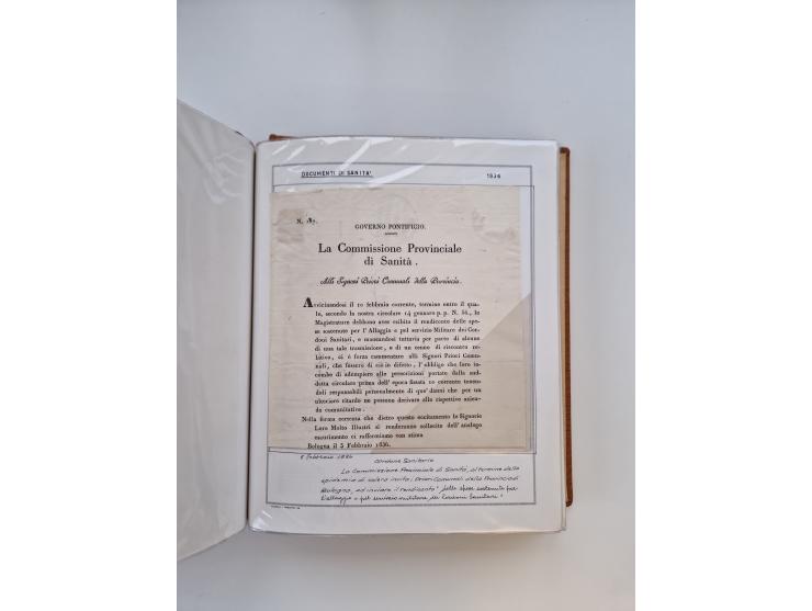 ITALIEN: 1625/1859, Ausstellungssammlung mit über 80 Briefen und Dokumenten, meist Kirchenstaat, jedoch auch etwas Modena und