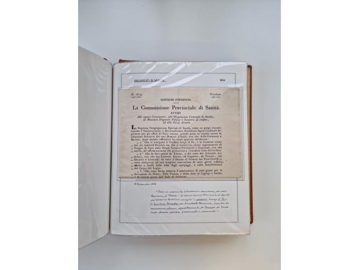 ITALIEN: 1625/1859, Ausstellungssammlung mit über 80 Briefen und Dokumenten, meist Kirchenstaat, jedoch auch etwas Modena und