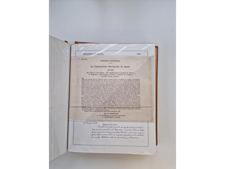 ITALIEN: 1625/1859, Ausstellungssammlung mit über 80 Briefen und Dokumenten, meist Kirchenstaat, jedoch auch etwas Modena und