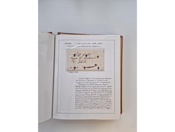 ITALIEN: 1625/1859, Ausstellungssammlung mit über 80 Briefen und Dokumenten, meist Kirchenstaat, jedoch auch etwas Modena und