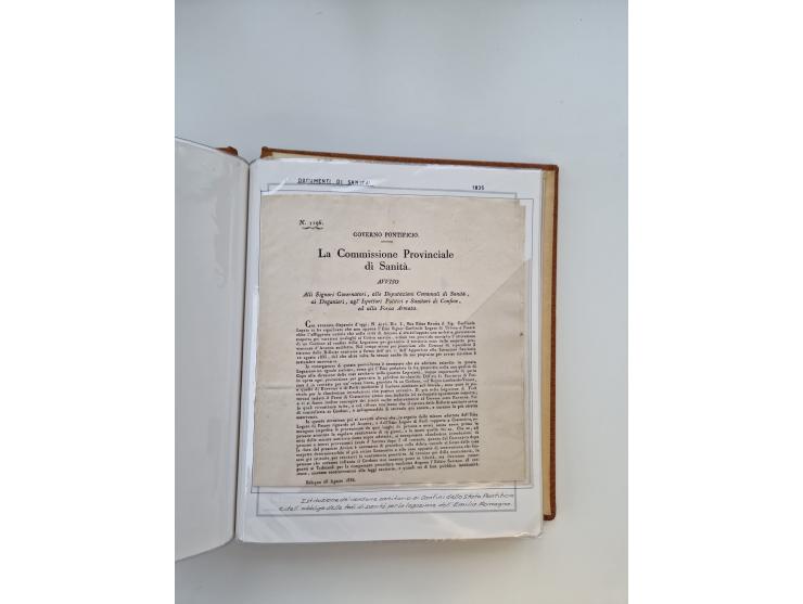 ITALIEN: 1625/1859, Ausstellungssammlung mit über 80 Briefen und Dokumenten, meist Kirchenstaat, jedoch auch etwas Modena und